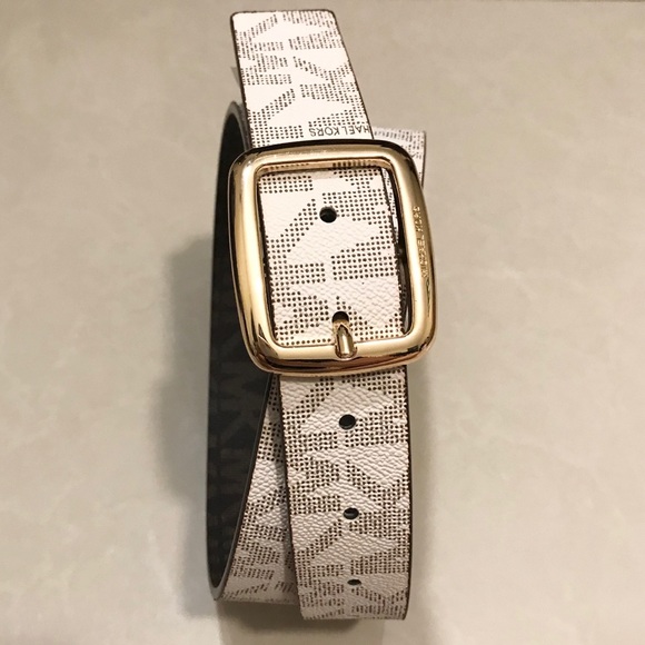 Michael Kors Accessories - Michael Kors MK Reversible Monogram Logo Belt
